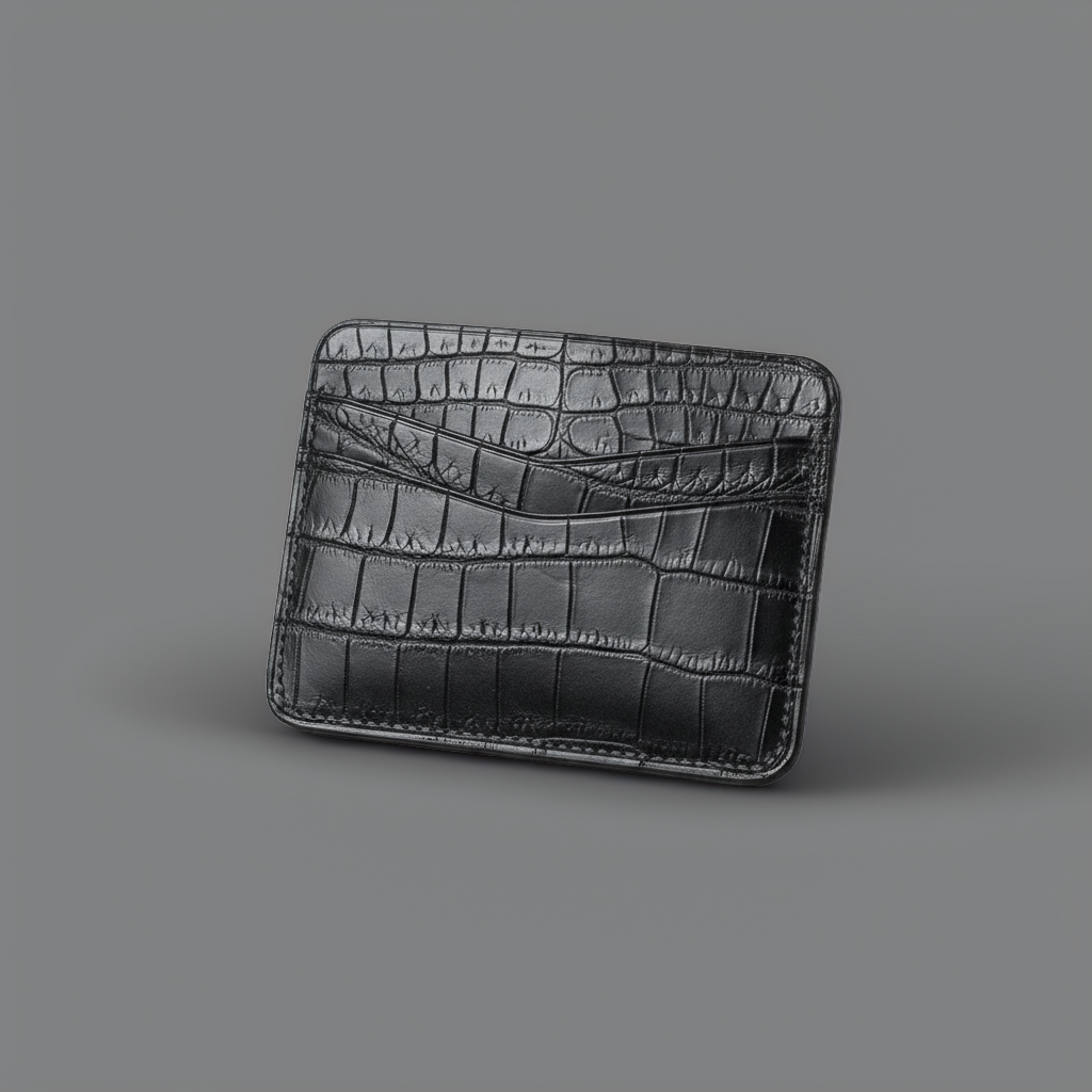 In-Stock: #56 Full Alligator Card Case Wallet