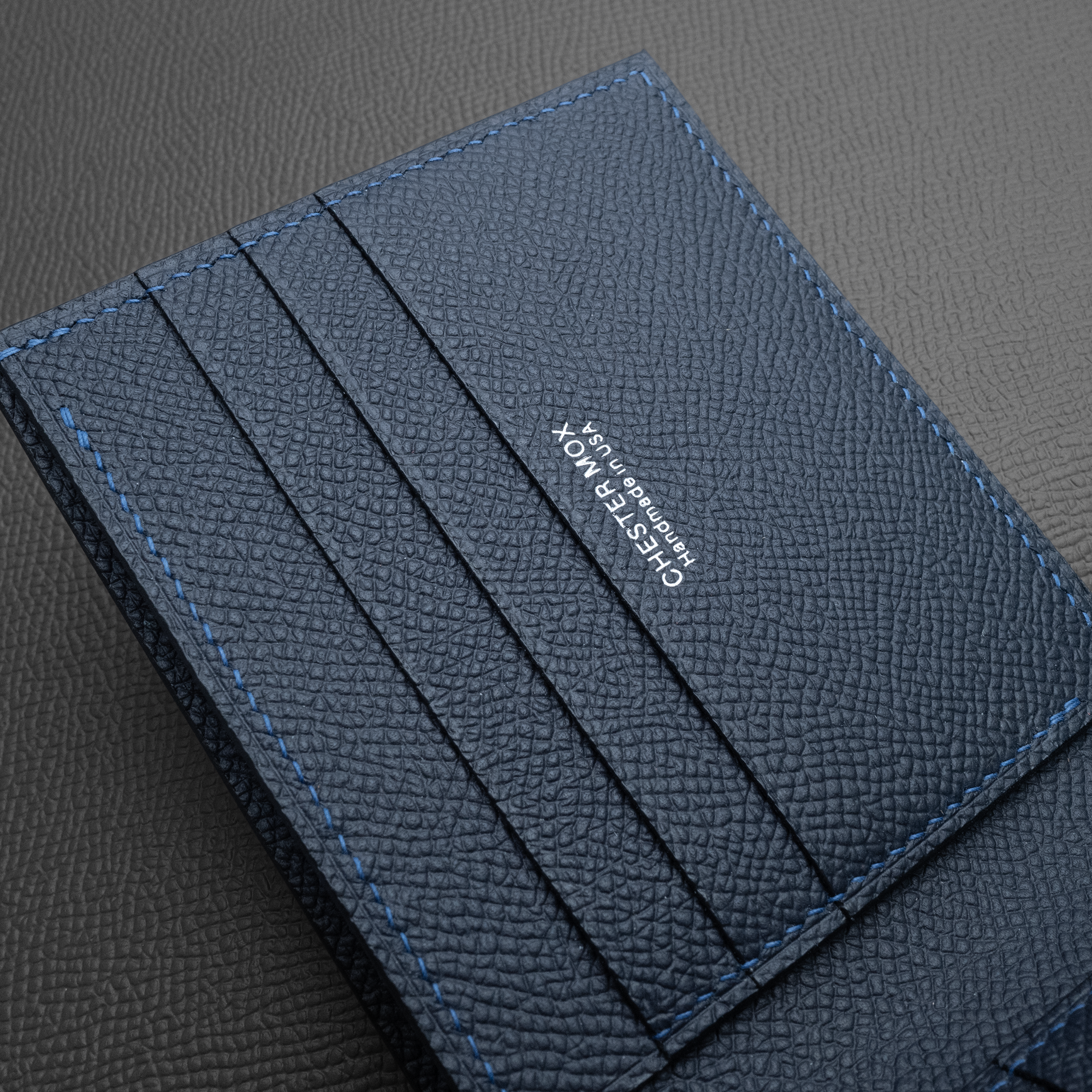 In-Stock: #90 Marine Epsom Calf Bifold Wallet