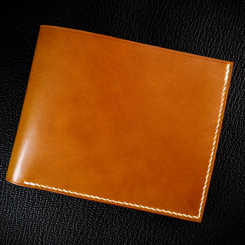 #90 Horween Shell Cordovan & French Chèvre Combo Bifold Wallet