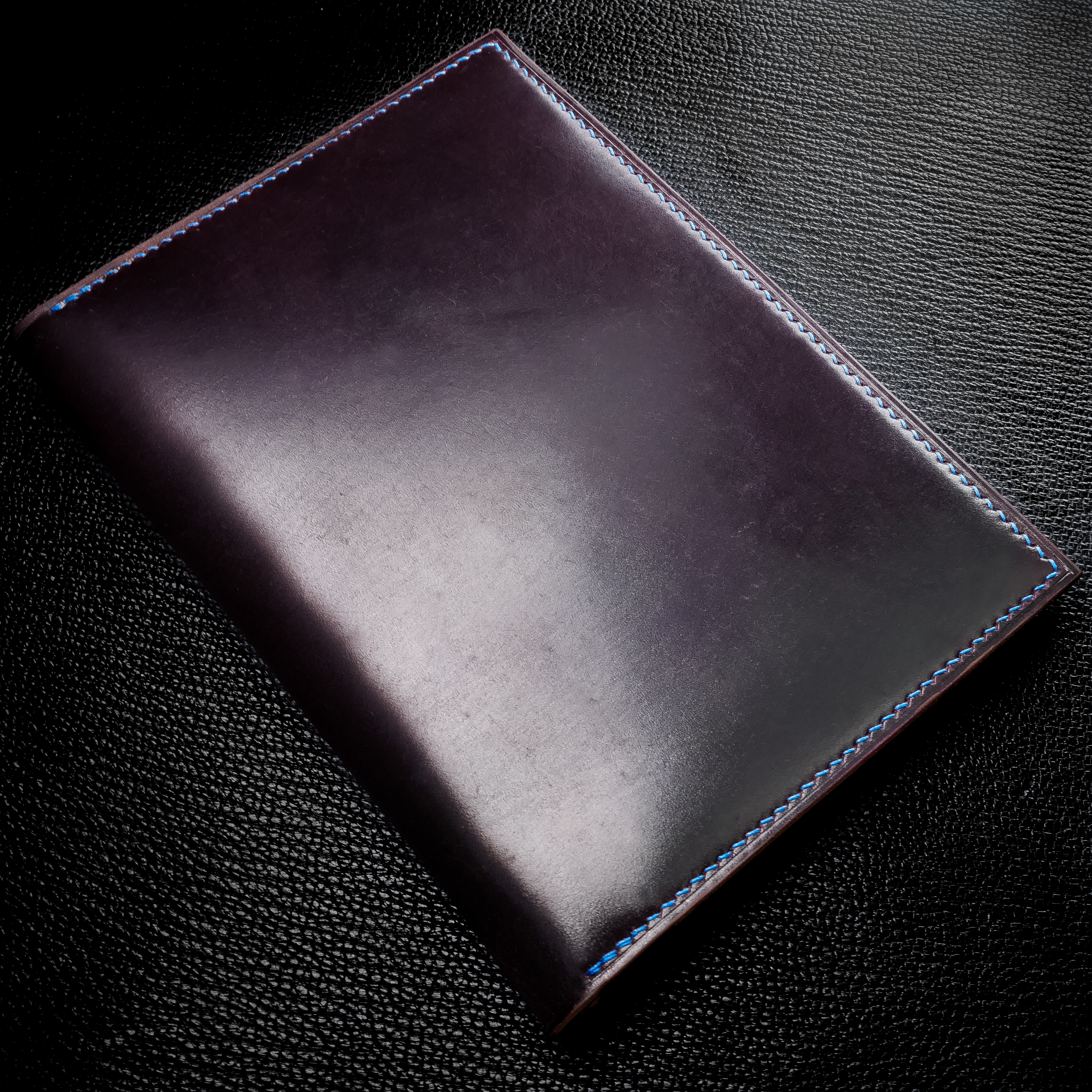 #120 Shell Cordovan + French Chévre Passport Cover