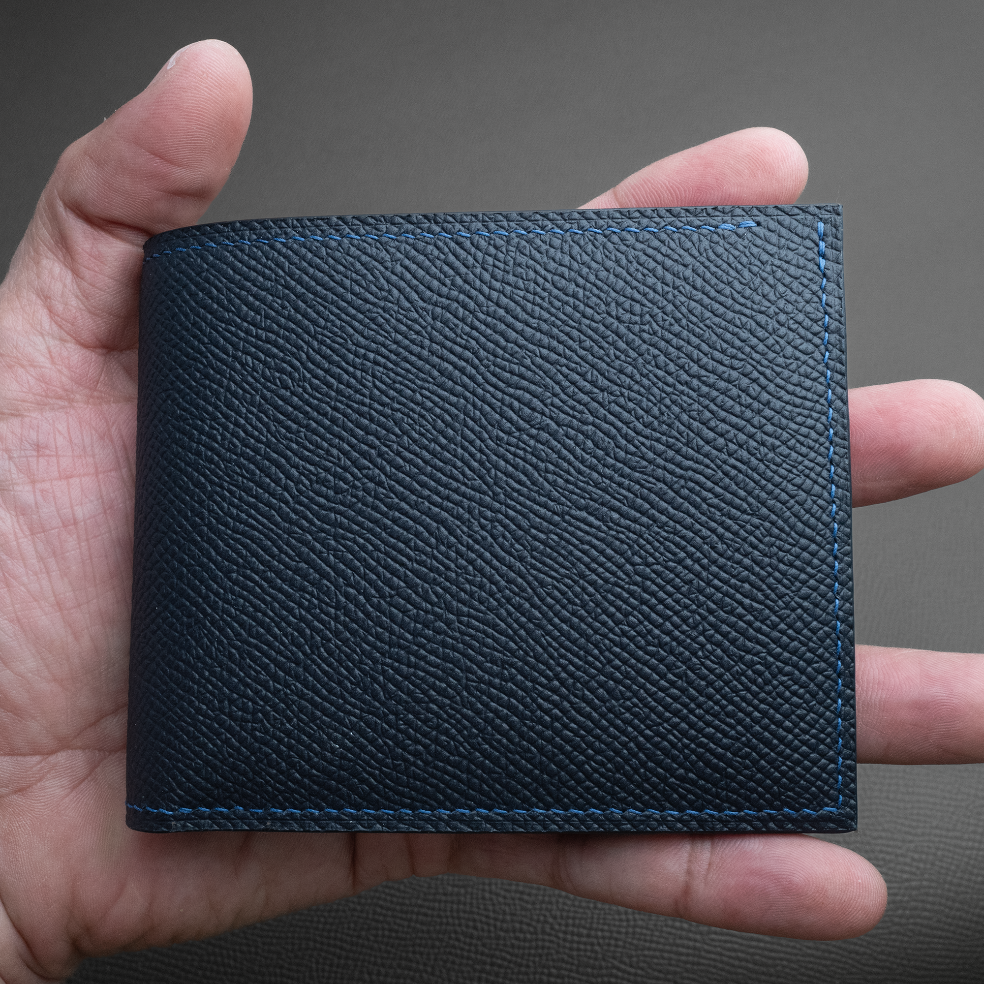 In-Stock: #90 Marine Epsom Calf Bifold Wallet