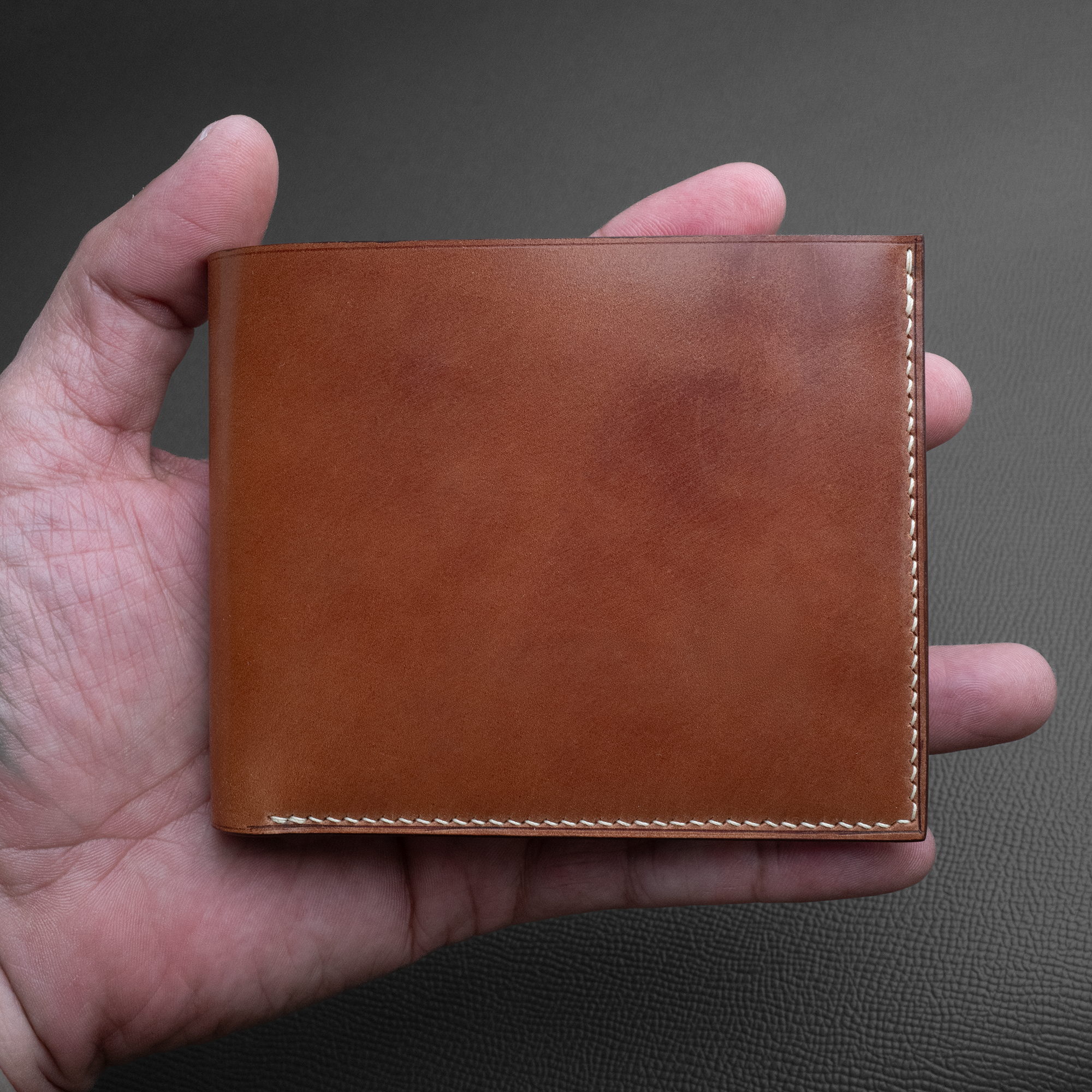 In-Stock: #90 Italian Shell Cordovan + French Chévre Bifold Wallet