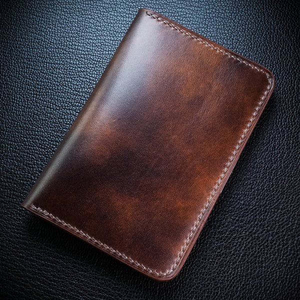 Dark Brown Calf Leather Wallet, Top Quality Epsom Leather Wallet