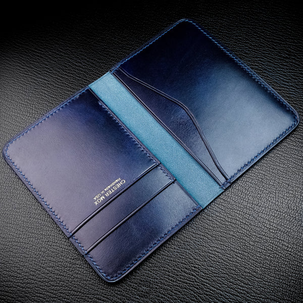 #53 Museum Lapis Blue Calf Compact Bifold Wallet