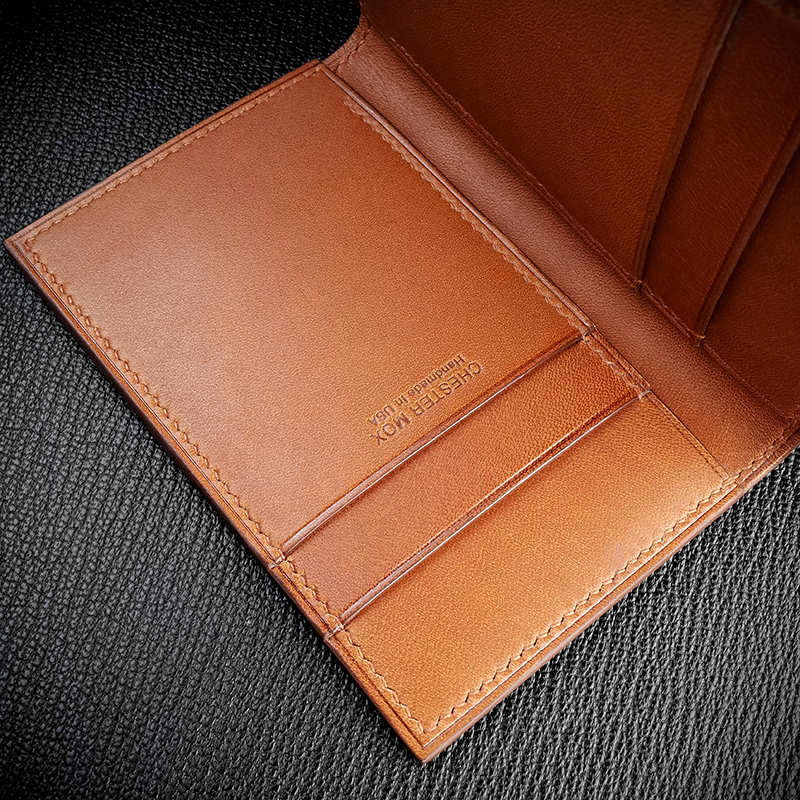 #54 Barenia® Calf Compact Bifold Leather Wallet