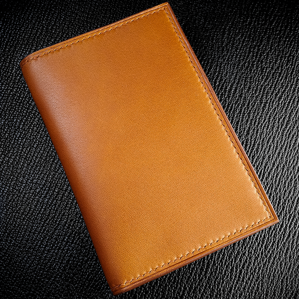 Dark Brown Calf Leather Wallet, Top Quality Epsom Leather Wallet