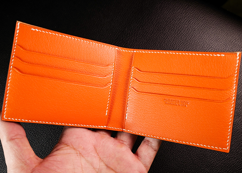 #90 Horween Shell Cordovan & French Chèvre Combo Bifold Wallet