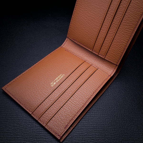 #90 Japanese Shell Cordovan & French Chèvre Combo Bifold Wallet
