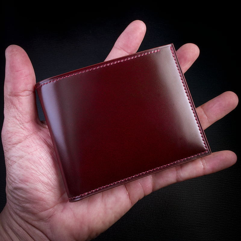 90 Horween Shell Cordovan & French Chèvre Combo Bifold Wallet – Chester Mox