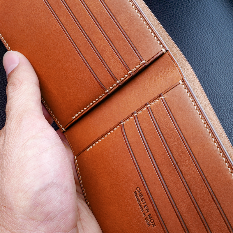 #99 Vachetta #18 Bifold Leather Wallet