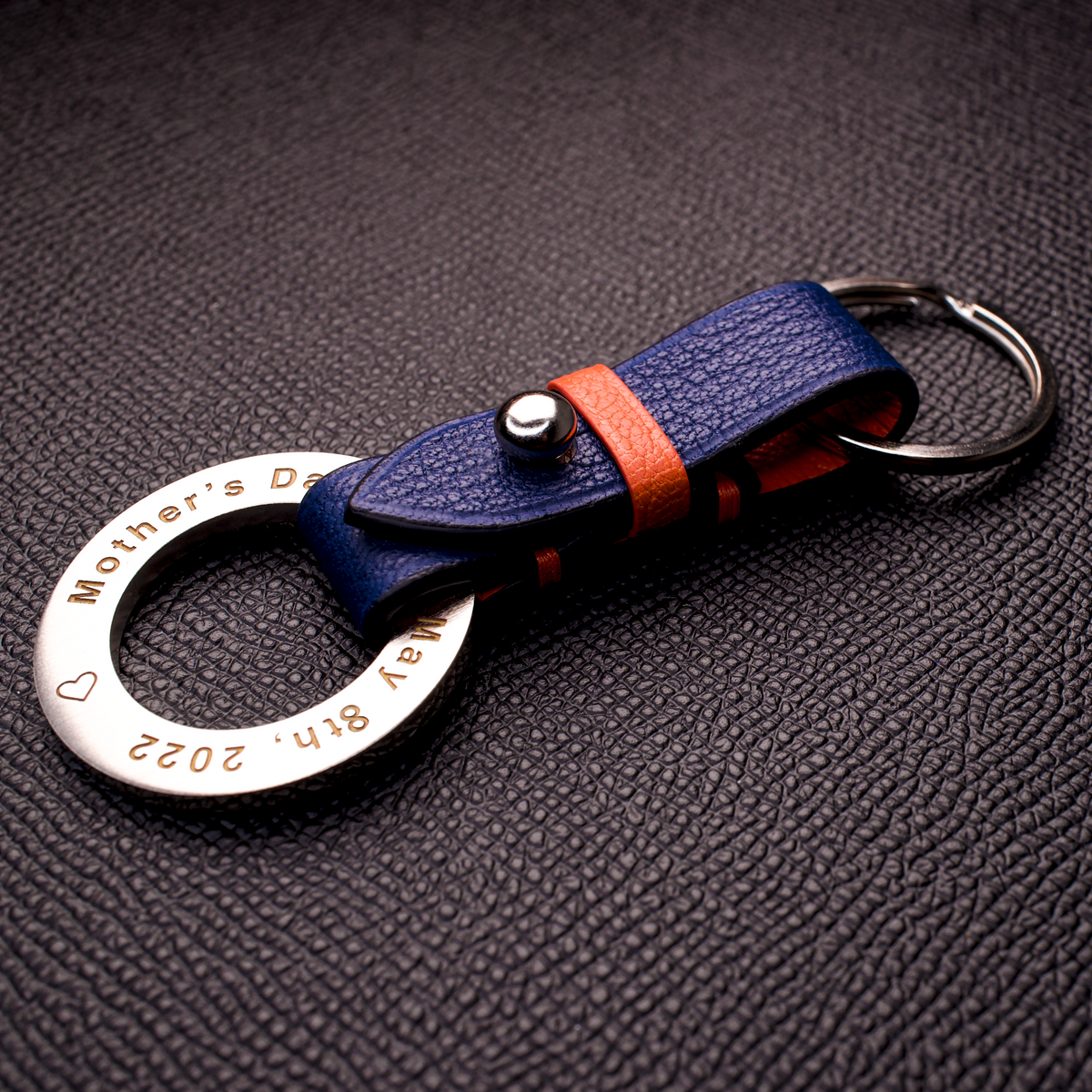 Unique Split Key Rings #26 Split Key Ring with Personalized Charm