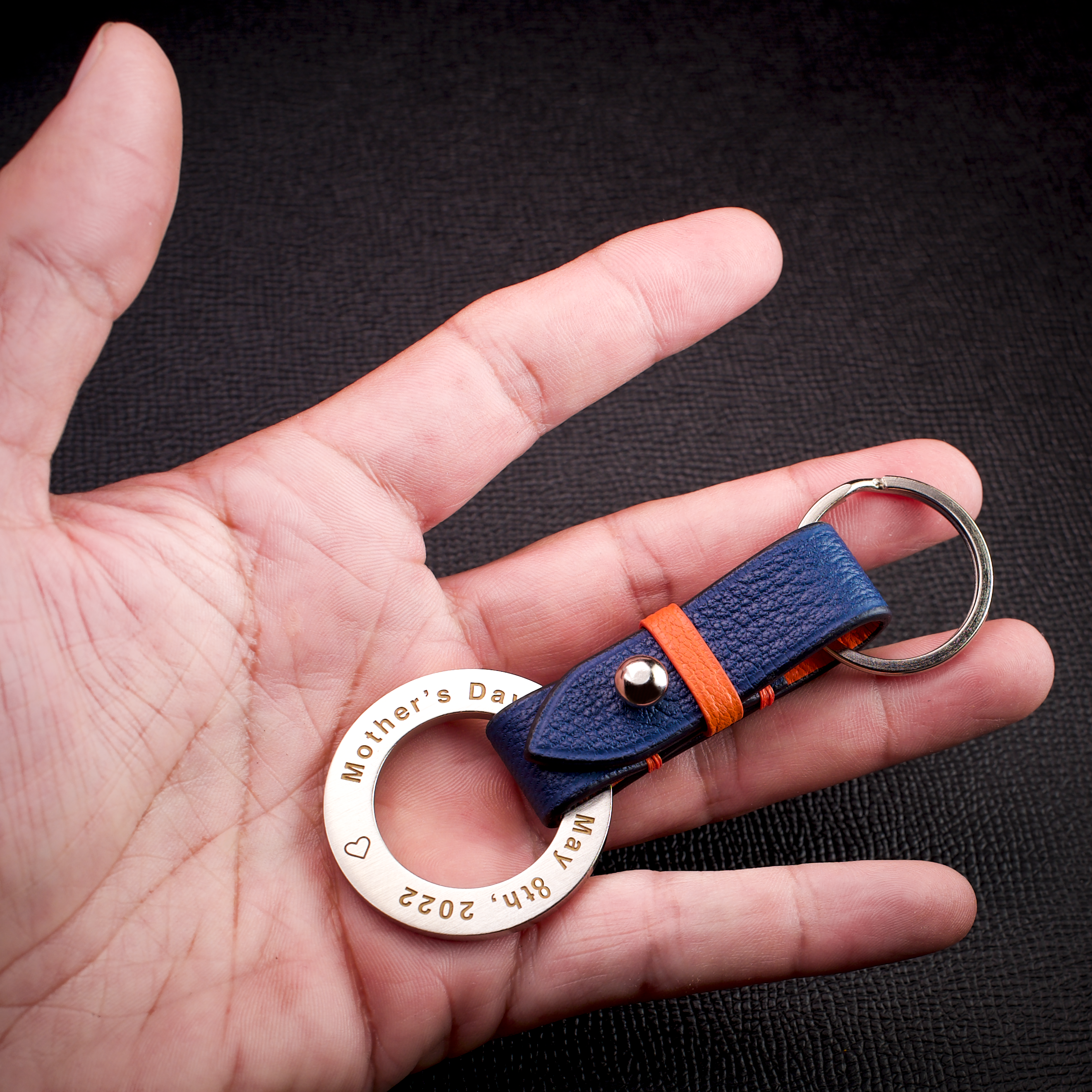 #26 Split Key Ring with Personalized Charm