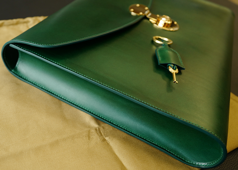 Green Monterey Leather Folio