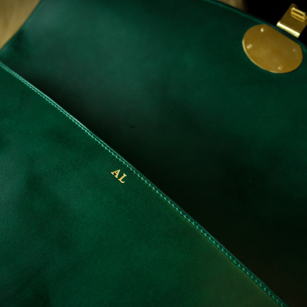 Green Monterey Leather Folio